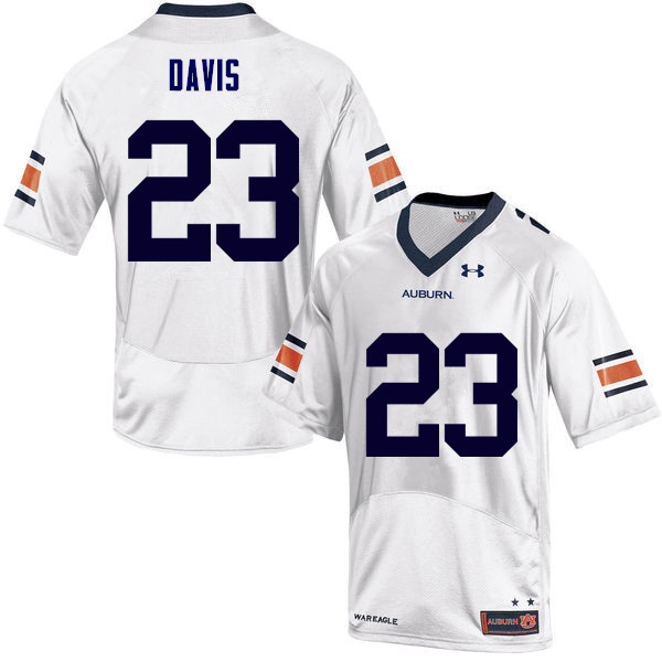 Men Auburn Tigers #23 Ryan Davis College Football Jerseys Sale-White - Click Image to Close
